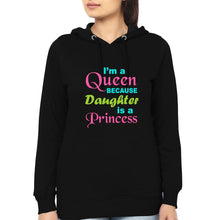 Load image into Gallery viewer, I'M A Queen Because Daughter Is A Princess & I'M A Princess Because Mommy Is A Queen Mother and Daughter Matching Hoodies- KidsFashionVilla