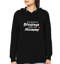 Load image into Gallery viewer, My Greatest Blessings Call Me Mommy Mother and Daughter Matching Hoodies- KidsFashionVilla