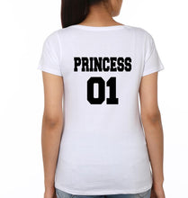 Load image into Gallery viewer, King 01 Princess 01 Father and Daughter Matching T-Shirt- KidsFashionVilla