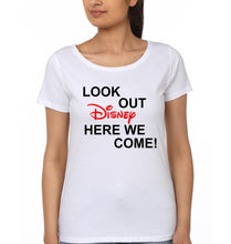 Load image into Gallery viewer, Look Out disney Here we Come Family Half Sleeves T-Shirts-KidsFashionVilla