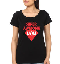 Load image into Gallery viewer, Super Awesome Kid Super Awesome Mom Mother and Son Matching T-Shirt- KidsFashionVilla
