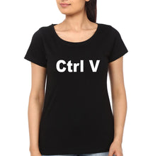 Load image into Gallery viewer, Ctrl C & Ctrl V Father and Daughter Matching T-Shirt- KidsFashionVilla