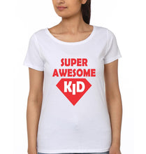 Load image into Gallery viewer, Super Awesome Dad & Super Awesome Kid Father and Daughter Matching T-Shirt- KidsFashionVilla