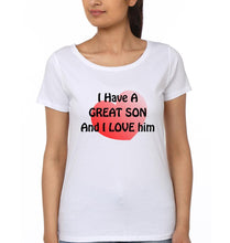 Load image into Gallery viewer, I Have A Great MomAnd I Love Him I Have A Great Son And I Love Him Mother and Son Matching T-Shirt- KidsFashionVilla