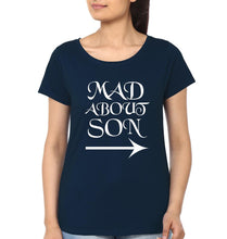 Load image into Gallery viewer, Mad About Mom Mad About Son Mother and Son Matching T-Shirt- KidsFashionVilla