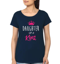 Load image into Gallery viewer, Daughter Of King & Daddy Of A Princess Father and Daughter Matching T-Shirt- KidsFashionVilla