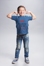 Load image into Gallery viewer, Handsome Like My Mamu Half Sleeves T-Shirt for Boy-KidsFashionVilla