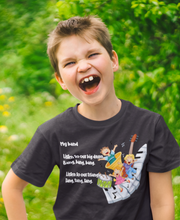 Load image into Gallery viewer, My Band Poem Half Sleeves T-Shirt for Boy-KidsFashionVilla