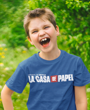Load image into Gallery viewer, La Casa De Papel Money Heist Half Sleeves T-Shirt for Boy-KidsFashionVilla