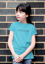 Load image into Gallery viewer, I Am In The Bored House Minimals Half Sleeves T-Shirt For Girls -KidsFashionVilla