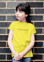Load image into Gallery viewer, I Am In The Bored House Minimals Half Sleeves T-Shirt For Girls -KidsFashionVilla