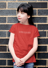 Load image into Gallery viewer, I Am In The Bored House Minimals Half Sleeves T-Shirt For Girls -KidsFashionVilla