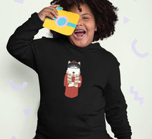 Load image into Gallery viewer, Hipster Wolf Girl Hoodies-KidsFashionVilla