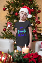 Load image into Gallery viewer, My Brother My Hero Half Sleeves T-Shirt For Girls -KidsFashionVilla