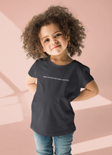 Load image into Gallery viewer, Kanye Attitude Minimals Half Sleeves T-Shirt For Girls -KidsFashionVilla
