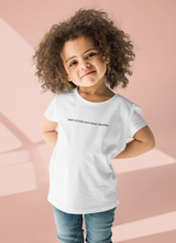Load image into Gallery viewer, Kanye Attitude Minimals Half Sleeves T-Shirt For Girls -KidsFashionVilla