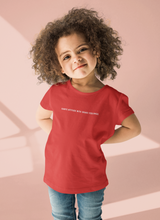 Load image into Gallery viewer, Kanye Attitude Minimals Half Sleeves T-Shirt For Girls -KidsFashionVilla