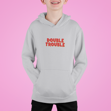 Load image into Gallery viewer, Double Trouble Twin Brother Kids Matching Hoodies -KidsFashionVilla