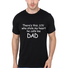 Load image into Gallery viewer, I Stole daddy's Heart Father and Son Matching T-Shirt- KidsFashionVilla