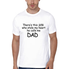 Load image into Gallery viewer, I Stole daddy's Heart Father and Son Matching T-Shirt- KidsFashionVilla