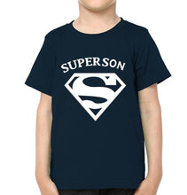 Load image into Gallery viewer, Super Mom and Super Boy Mother and Son Matching T-Shirt- KidsFashionVilla