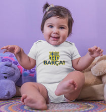 Load image into Gallery viewer, FCB Barcelona Rompers for Baby Girl- FunkyTradition FunkyTradition