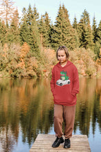 Load image into Gallery viewer, Dino Car Cartoon Girl Hoodies-KidsFashionVilla