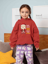 Load image into Gallery viewer, Customized Name Santa Nanu Is Here Christmas Girl Hoodies-KidsFashionVilla