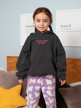 Load image into Gallery viewer, Fight Like A Girl Minimal Girl Hoodies-KidsFashionVilla