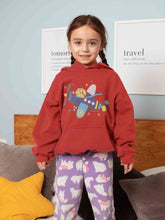 Load image into Gallery viewer, Jumbo Jet Cartoon Girl Hoodies-KidsFashionVilla