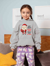 Load image into Gallery viewer, Customized Name Santa Nanu Is Here Christmas Girl Hoodies-KidsFashionVilla
