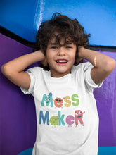 Load image into Gallery viewer, Mess Maker Cartoon Half Sleeves T-Shirt for Boy-KidsFashionVilla
