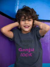 Load image into Gallery viewer, ROKING THE GANJU LOOK Half Sleeves T-Shirt for Boy-KidsFashionVilla