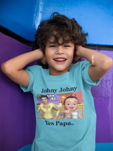 Load image into Gallery viewer, Johny Johny Yes Papa Poem Half Sleeves T-Shirt for Boy-KidsFashionVilla