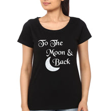 Load image into Gallery viewer, I Love You To The Moon & Back Mother and Daughter Matching T-Shirt- KidsFashionVilla