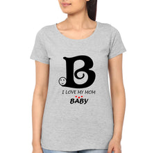 Load image into Gallery viewer, I Love My Mom I Love My Baby Mother and Daughter Matching T-Shirt- KidsFashionVilla