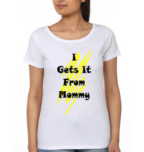 Load image into Gallery viewer, I Get It From Mommy Mother and Daughter Matching T-Shirt- KidsFashionVilla