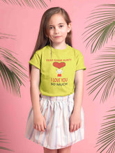 Load image into Gallery viewer, Custom Name I love My Aunty So Much Half Sleeves T-Shirt For Girls -KidsFashionVilla