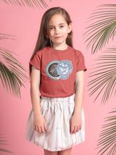 Load image into Gallery viewer, Leo Zodiac Sign Half Sleeves T-Shirt For Girls -KidsFashionVilla