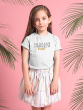 Load image into Gallery viewer, I Am Such A Cutie I Deserve Extra Eid Half Sleeves T-Shirt For Girls -KidsFashionVilla