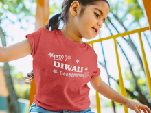 Load image into Gallery viewer, My First Diwali Boommm Half Sleeves T-Shirt For Girls -KidsFashionVilla