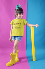 Load image into Gallery viewer, I Love Dada Dadi Half Sleeves T-Shirt For Girls -KidsFashionVilla