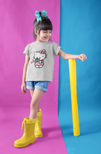 Load image into Gallery viewer, Hello Kitty Half Sleeves T-Shirt For Girls -KidsFashionVilla