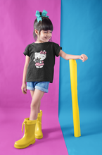 Load image into Gallery viewer, Hello Kitty Half Sleeves T-Shirt For Girls -KidsFashionVilla