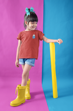 Load image into Gallery viewer, Milk Minimals Half Sleeves T-Shirt For Girls -KidsFashionVilla