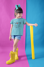 Load image into Gallery viewer, I Love Dada Dadi Half Sleeves T-Shirt For Girls -KidsFashionVilla