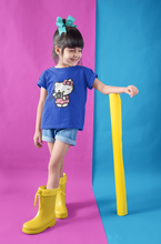 Load image into Gallery viewer, Hello Kitty Half Sleeves T-Shirt For Girls -KidsFashionVilla