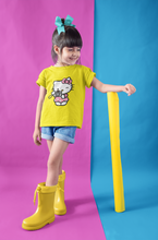 Load image into Gallery viewer, Hello Kitty Half Sleeves T-Shirt For Girls -KidsFashionVilla