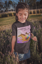 Load image into Gallery viewer, Lakdi Ki Kathi Pe Ghoda Poem Half Sleeves T-Shirt For Girls -KidsFashionVilla
