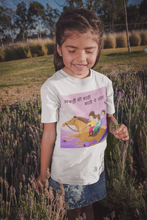 Load image into Gallery viewer, Lakdi Ki Kathi Pe Ghoda Poem Half Sleeves T-Shirt For Girls -KidsFashionVilla
